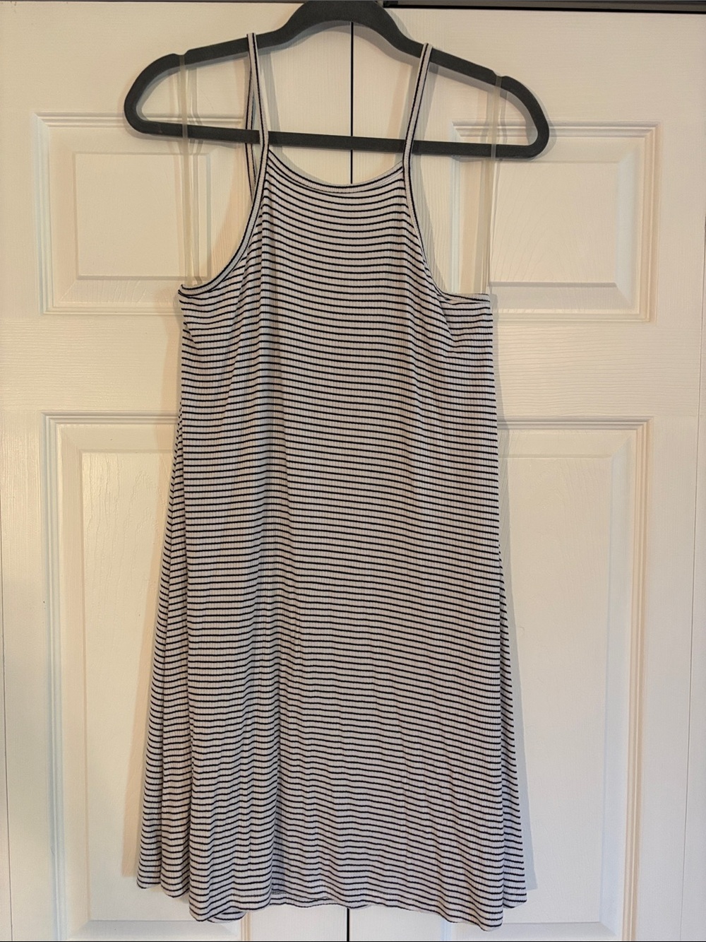 Mossimo Supply Co. Black and White Striped Mini Tank Dress